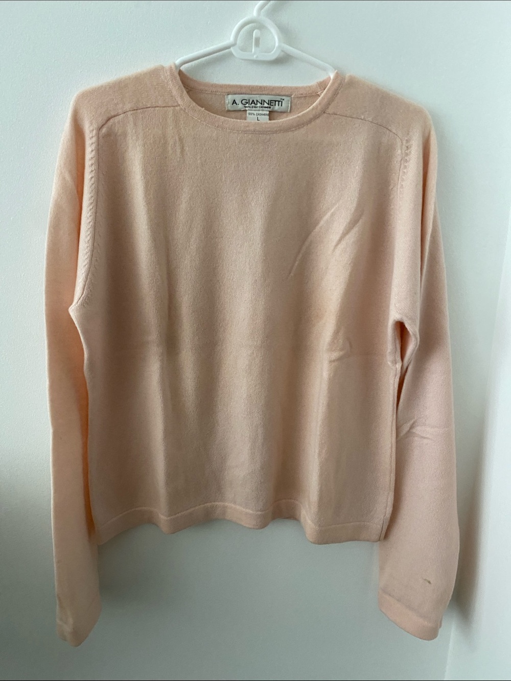 A. Giannetti Classic 100% Cashmere Crewneck Sweater